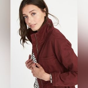 Utility style Burgundy Jacket